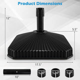 Tangkula hell Shaped Patio Umbrella Base