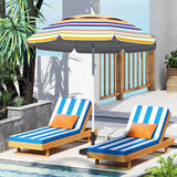 Tangkula 6.5 FT Beach Umbrella UPF50+ Portable Outdoor Table Umbrella for Sand with Tilt Adjustment
