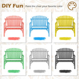 Tangkula Log Wood Patio Bench with Slatted Backrest