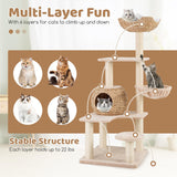 Tangkula  59 Inch Multi-Level Cat Tower