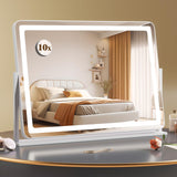 Tangkula 32" x 22" Large Makeup Mirror with 10X Magnify Mirror