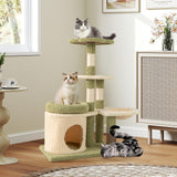 Tangkula Cute Cat Tree with Sisal Scratching Posts