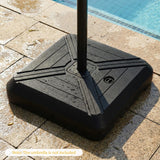 Tangkula 345 LBS Cantilever Umbrella Base with Wheels