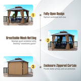 Tangkula 10x10 FT Hardtop Gazebo