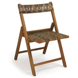 Tangkula Teak Wood Folding Hand-Woven PE Rattan Outdoor Chairs Set of 2/4