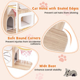 Tangkula 47 Inch Sports Themed Cat Tower with Jute Scratching Posts
