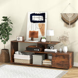 Tangkula 60" TV Stand with Charging Station