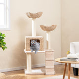 Tangkula 48 Inch Multi Level Cat Tower with Sisal Scratching Posts