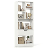 Tangkula 51” Tall Open Bookcase with Drawer(1/2)