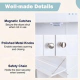 Tangkula Over the Toilet Storage Cabinet with Toilet Paper Holder
