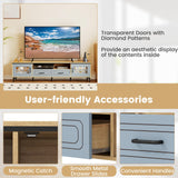 Tangkula Farmhouse TV Stand for TVs up to 80”