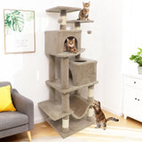Tangkula Cat Tree for Indoor Cats 57 Inch Large Cat Tower