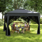 Tangkula 11x11 FT Pop Up Gazebo UPF50+ Sunshade Shelter with Carrying Bag