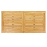 Tangkula 55” x 27.5” Wooden Tabletop, Slatted Table Top Board Split in 2 Square
