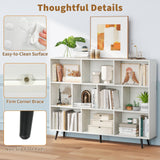 Tangkula 10-Cube Bookcase Modern 55”L Storage Bookshelf