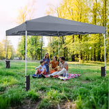 Tangkula 10 x 10 Feet Pop up Canopy Tent with Carrying Bag and 4 Sandbags