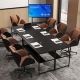 Tangkula 55 inch Computer Desk with Power Outlets & USB Ports