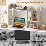 Tangkula Extendable Desktop Bookshelf for Home Office
