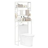 Tangkula Over the Toilet Storage Rack 3-Tier Over Toilet Bathroom Organizer with Towel Holder