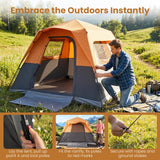 Tangkula 6-Person Camping Tent  for Family Camping & Hiking