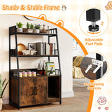 Tangkula Litter Box Enclosure with Shelves