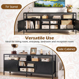 Tangkula Industrial TV Stand for TVs up to 65”