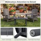 Tangkula Outdoor Coffee Table Weather-Resistant Small End Table