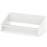 Tangkula Wooden Desktop Bookshelf | Tilting Bookcase Organizer for Magazines