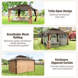 Tangkula 12x14 FT Hardtop Gazebo