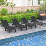 Tangkula Lounge Chair Outdoor Set of 2 for Poolside