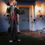 Tangkula 8.2 FT Standing Animatronic Werewolf, Scary Halloween Prop with Howling Sounds