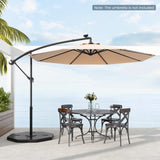 Tangkula 4-Piece Patio Umbrella Base