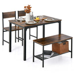 4-Piece Dining Table Set - Tangkula