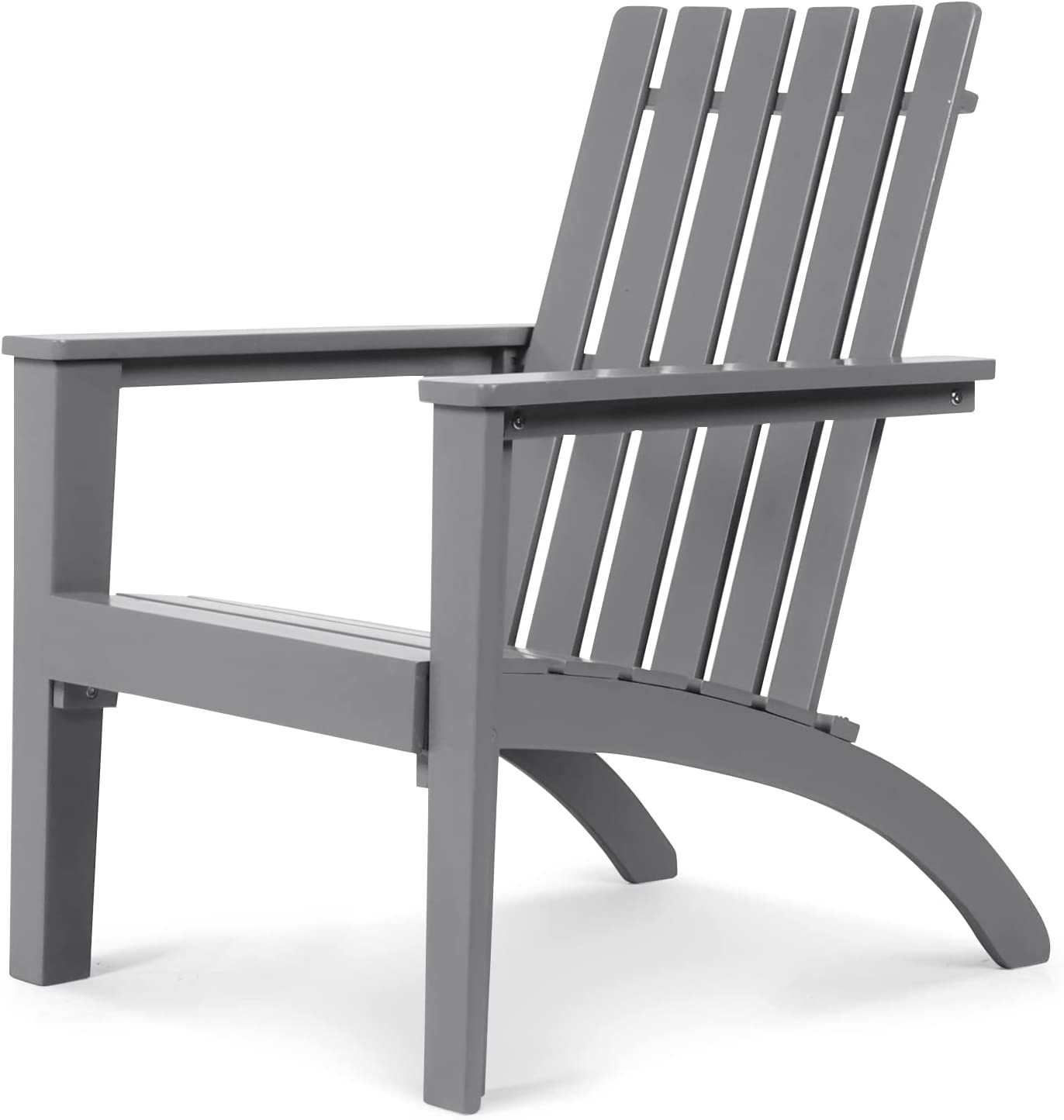 Adirondack Chair Acacia Wood Outdoor Armchairs - Tangkula