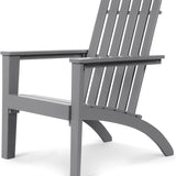 Adirondack Chair Acacia Wood Outdoor Armchairs - Tangkula