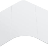 72 x 36 inch Solid 3-Piece Table Top, L-Shaped Desktop for Height Adjustable Frame