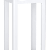 Tangkula Small Side Table for Small Spaces, Farmhouse Acacia Wood Slim End Table