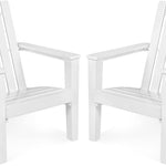 Adirondack Chair Acacia Wood Outdoor Armchairs - Tangkula