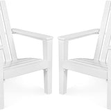 Adirondack Chair Acacia Wood Outdoor Armchairs - Tangkula