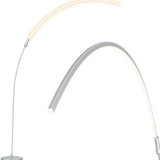 Tangkula LED Arc Floor Lamp, Curved Contemporary Minimalist Standing Lamp with 3 Brightness Levels