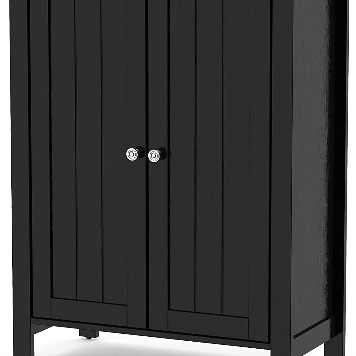 Tangkula Bathroom Floor Cabinet, Free Standing 3 Tier Storage Cabinet