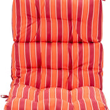 Patio High Back Chair Cushion, Tufted Chair Seat Pads with Non-Slip String Ties