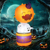 Tangkula 6 FT Tall Halloween Inflatable Ghost Decoration, Outdoor Decoration with Bright LED Lights