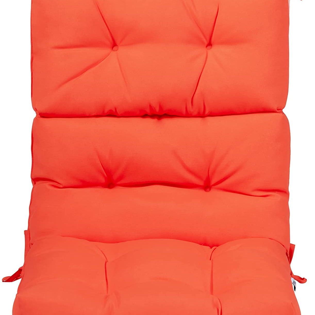 Patio High Back Chair Cushion, Tufted Chair Seat Pads with Non-Slip String Ties