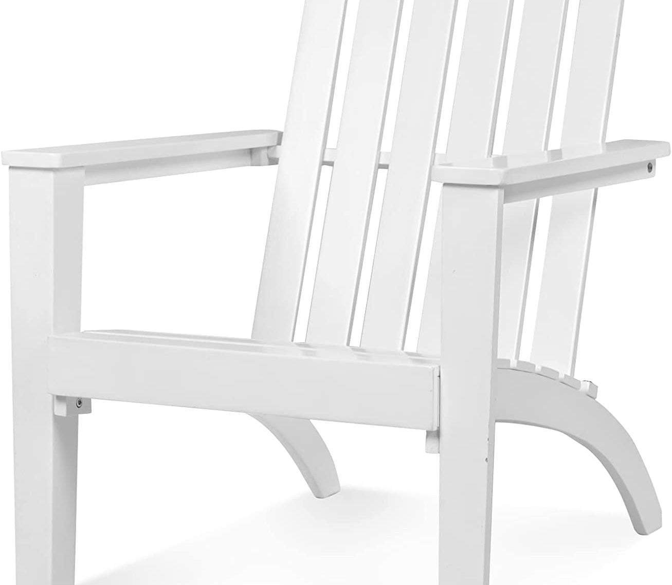 Adirondack Chair Acacia Wood Outdoor Armchairs - Tangkula