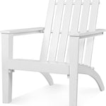 Adirondack Chair Acacia Wood Outdoor Armchairs - Tangkula