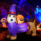 Tangkula 6 FT Tall Halloween Inflatable Ghost Decoration, Outdoor Decoration with Bright LED Lights