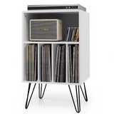 Tangkula Record Player Stand, Turntable Stand with Metal Legs