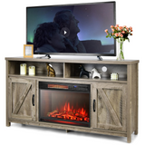Tangkula Electric Fireplace TV Stand, 59 Inches TV Console