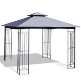 Tangkula 10 x 10 FT Patio Gazebo, Double Roof Outdoor Gazebo